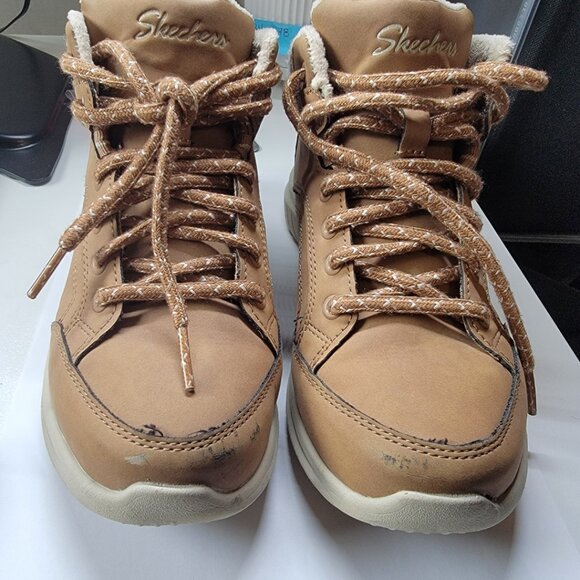 Skechers Ultra Flex 2.0 Women’s Casual Ankle Boots | Chestnut | Cozy Warm Lined - Picture 4 of 8